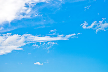 Image showing blue sky with clouds