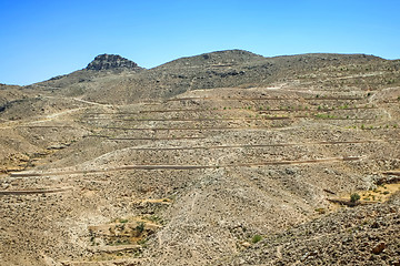 Image showing Rocky Sahara desert in Tunisia