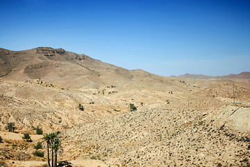 Image showing Rocky desert in Matmata