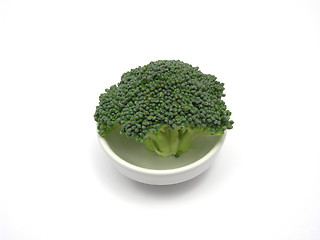 Image showing broccoli in a little bowl of chinaware