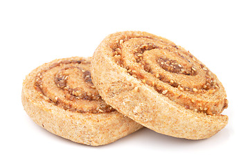 Image showing Spiral hazelnut cookie