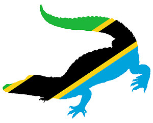 Image showing Crocodile Tanzania