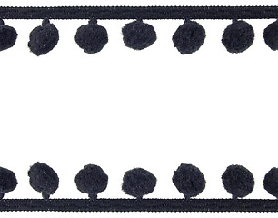 Image showing Background pompon braid