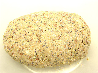 Image showing Homemade wholemeal crispbread in a light bowl