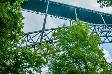 Image showing West Virginia's New River Gorge bridge carrying US 19 