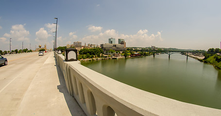 Image showing Views of Knoxville Tennessee downtown on sunny day