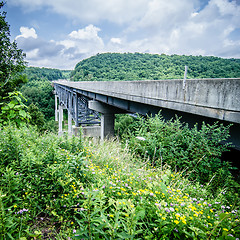 Image showing highway runs through mountains of west virginia