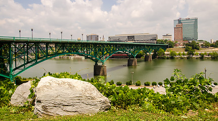 Image showing Views of Knoxville Tennessee downtown on sunny day