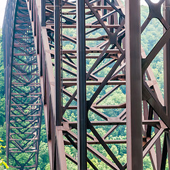 Image showing West Virginia's New River Gorge bridge carrying US 19 