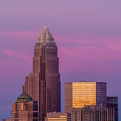Image showing Charlotte, North Carolina, skyline in the afternoon sun.