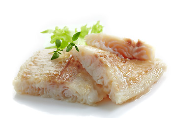 Image showing fried pangasius fish fillet pieces