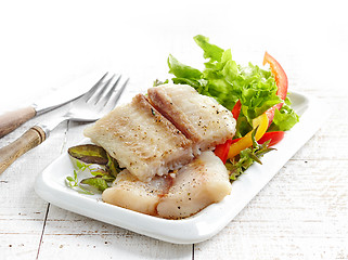 Image showing fried pangasius fish fillet pieces