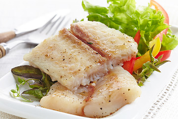 Image showing fried pangasius fish fillet pieces