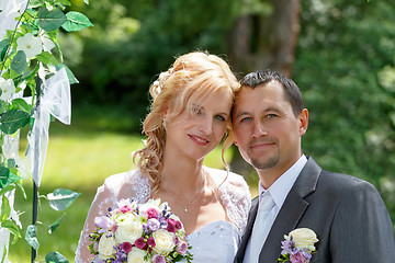 Image showing beautiful young wedding couple