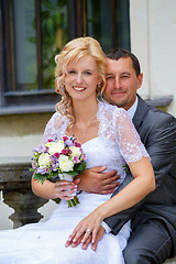 Image showing beautiful young wedding couple