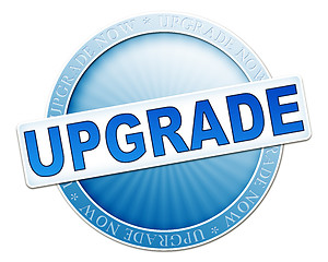 Image showing upgrade button blue