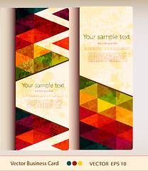 Image showing Set of abstract geometric business card