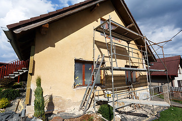 Image showing Construction or repair of the rural house