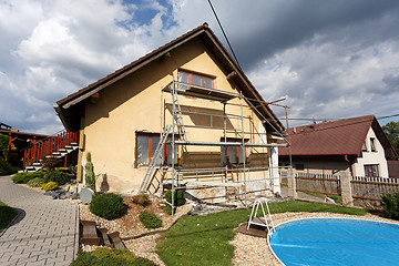 Image showing Construction or repair of the rural house