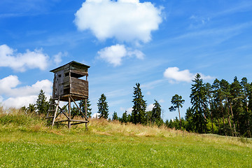 Image showing Wooden Hunters High Seat