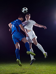 Image showing soccer players duel