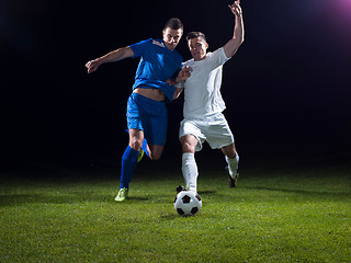 Image showing soccer players duel