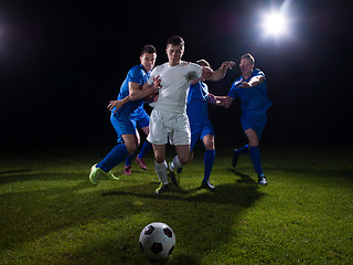 Image showing soccer players duel