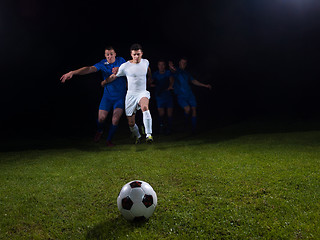 Image showing soccer players duel