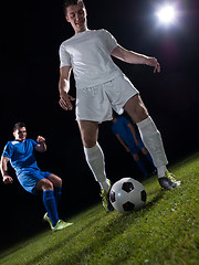 Image showing soccer players duel