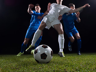 Image showing soccer players duel