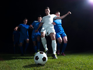 Image showing soccer players duel