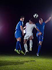 Image showing soccer players duel