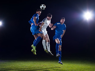 Image showing soccer players duel