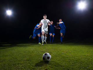 Image showing soccer players duel