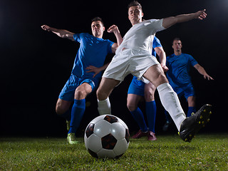 Image showing soccer players duel