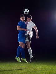 Image showing soccer players duel