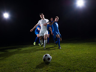 Image showing soccer players duel