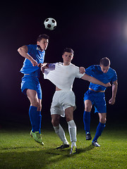 Image showing soccer players duel