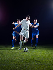 Image showing soccer players duel