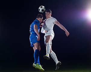 Image showing soccer players duel