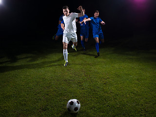 Image showing soccer players duel