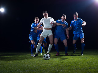 Image showing soccer players duel