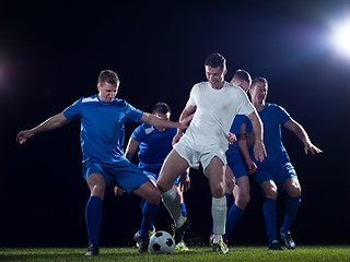 Image showing soccer players duel