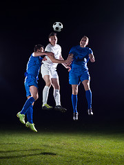 Image showing soccer players duel