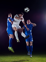 Image showing soccer players duel