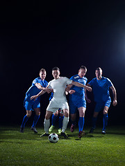 Image showing soccer players duel