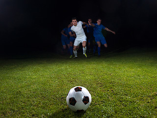 Image showing soccer players duel