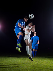 Image showing soccer players duel