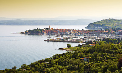 Image showing coast town Izola