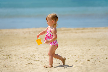 Image showing Girl on the beach